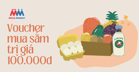 Voucher MM Mega Market trị giá 100.000 VNĐ